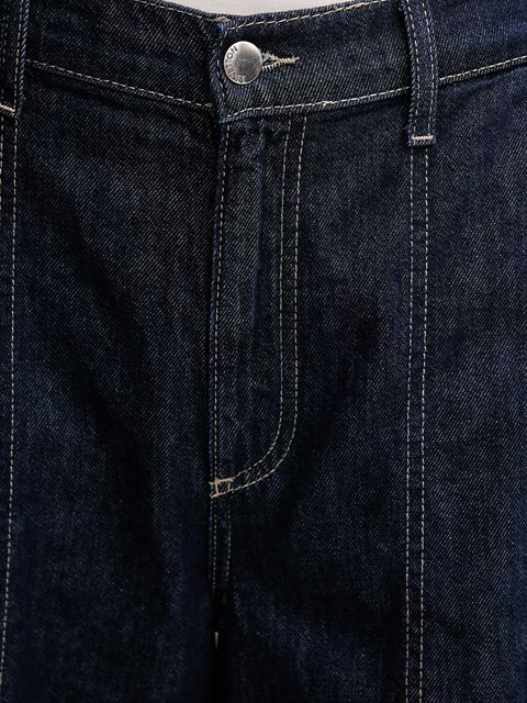 United Colors of Benetton jeansy damskie kolor granatowy 40M0DE02H