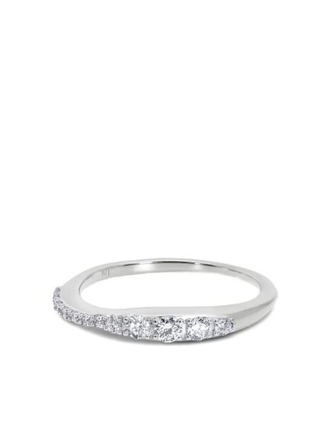 Monica Vinader diamond-embellishment ring - Silver - zdjęcie produktu nr 1