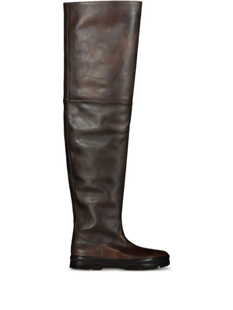 The Row Billie High thigh-high boots - Brown - zdjęcie produktu nr 1