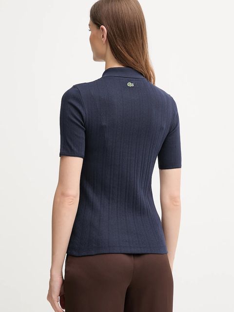 Lacoste polo bawełniane damski kolor granatowy DF5296 - zdjęcie produktu nr 2