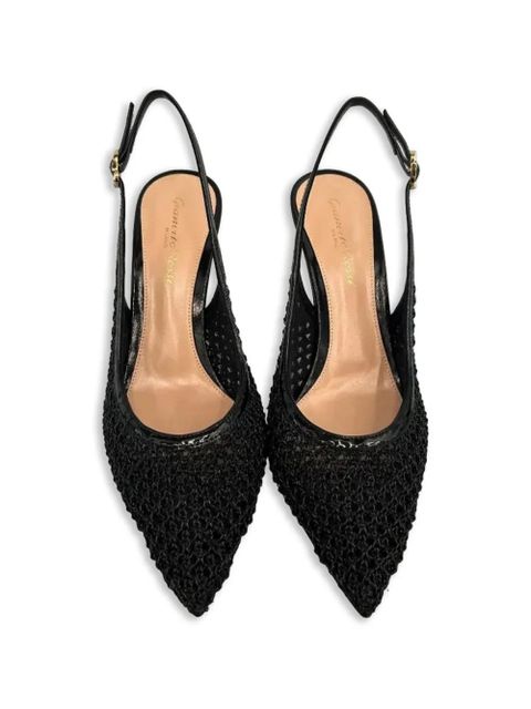 Gianvito Rossi stiletto slingback heeled pumps - Black
