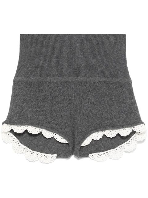 Magda Butrym knitted cashmere shorts - Grey - zdjęcie produktu nr 1
