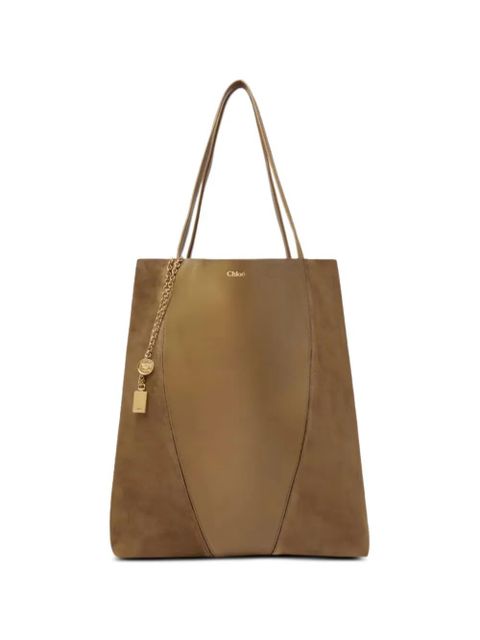 Chloé Spin chain tote bag - Brown - zdjęcie produktu nr 1