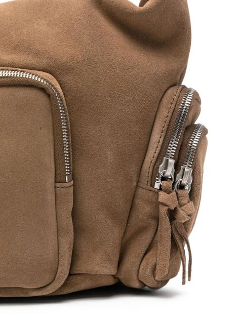 Marge Sherwood suede zip-fastening tote bag - Brown - zdjęcie produktu nr 2