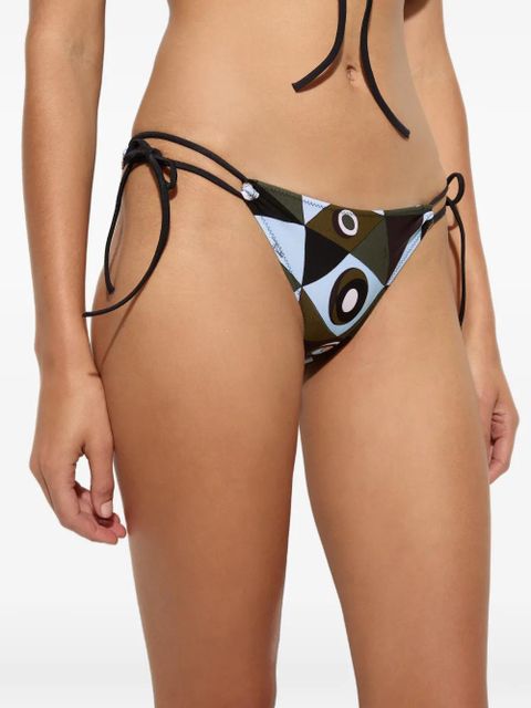 PUCCI Occhi-print triangle bikini top - Green