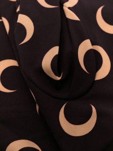 Marine Serre Second Skin crescent moon-print gloves - Brown - zdjęcie produktu nr 2