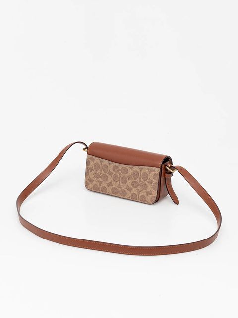 Coach torebka skórzana Zoe kolor brązowy CAM19