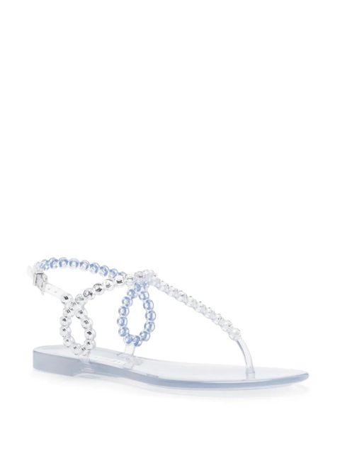 Aquazzura Almost Bare eyelet-embellished sandals - Neutrals - zdjęcie produktu nr 2