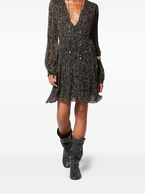 MARANT ÉTOILE Loriena floral mini dress - Black