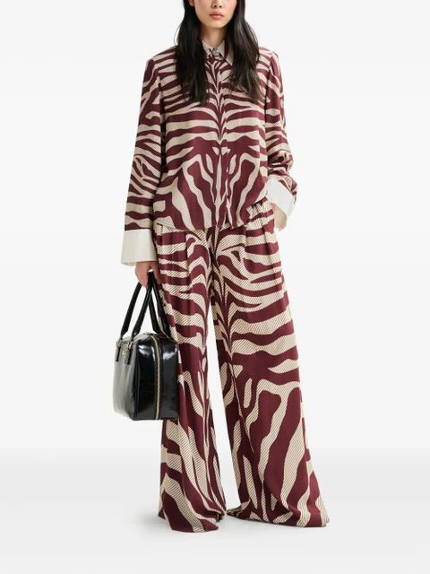 Essentiel Antwerp zebra-print shirt - Red