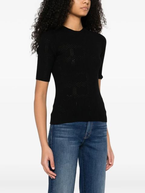 TWINSET ribbed top - Black