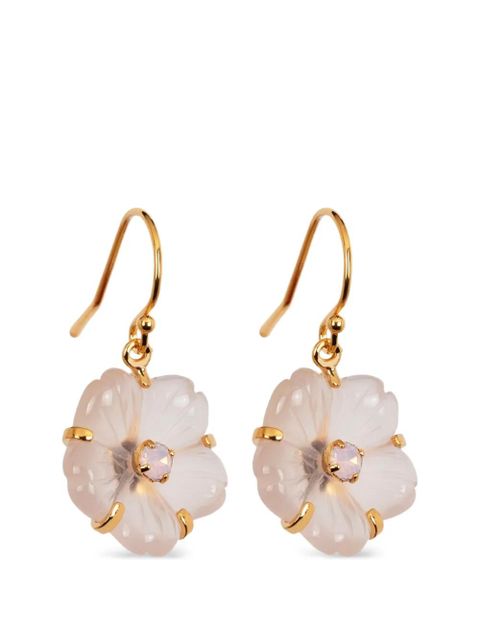 Jennifer Behr Lyanna floral drop earrings - White - zdjęcie produktu nr 1