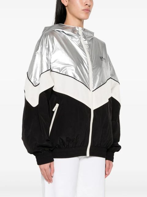 Golden Goose Letizia hooded windbreaker jacket - Silver