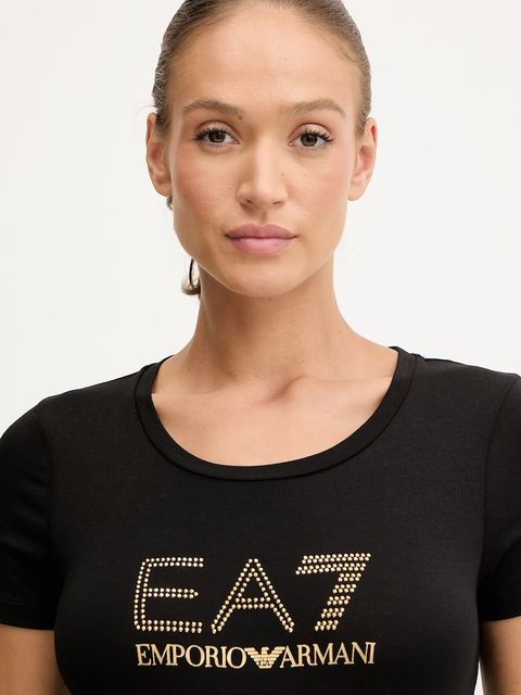 EA7 Emporio Armani t-shirt damski kolor czarny