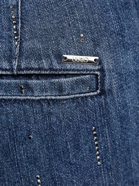 Liu Jo jeansy z domieszką lnu damskie high waist UA6108 D0315