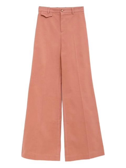 Chloé cotton straight trousers - Pink - zdjęcie produktu nr 1