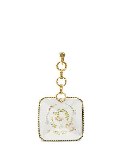 Tory Burch Runway square swirl drop earrings - Gold