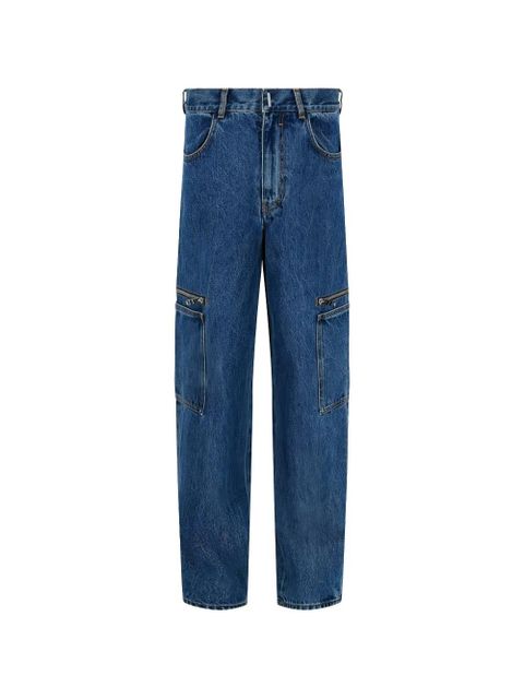 Givenchy zip-detail cargo pants - Blue - zdjęcie produktu nr 1