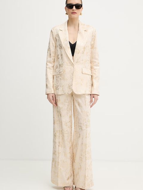 Silvian Heach spodnie z dodatkiem lnu RAKOP - zdjęcie produktu nr 1