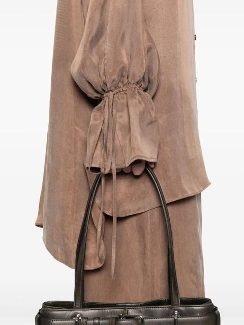 Blumarine gabardine shirt - Brown