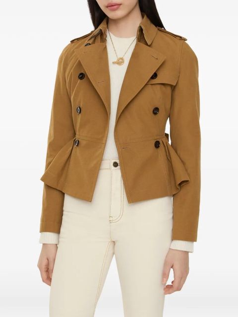 Burberry cotton Isabella trench jacket - Brown