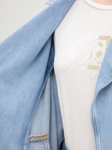 Liu Jo płaszcz jeansowy