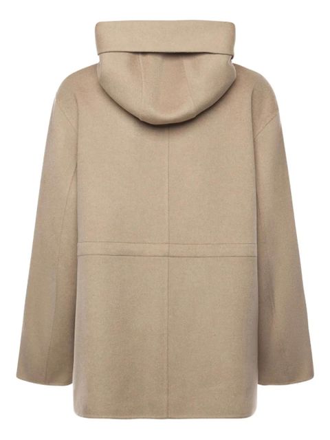 Loro Piana hooded zip-fastening coat - Neutrals
