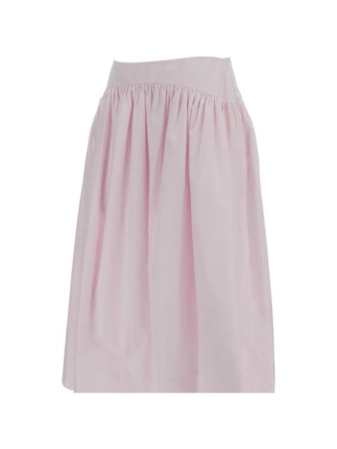 Simone Rocha gathered midi skirt - Pink - zdjęcie produktu nr 1