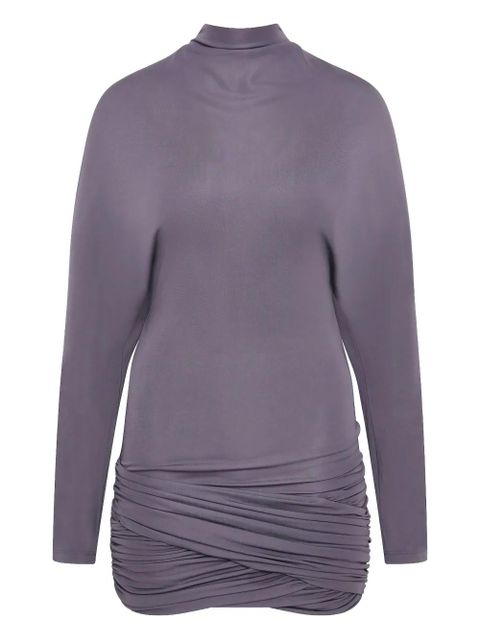 Christopher Esber Luna draped jersey mini dress - Purple - zdjęcie produktu nr 1