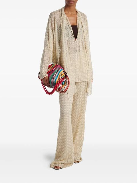 Missoni striped-pattern clutch - Neutrals