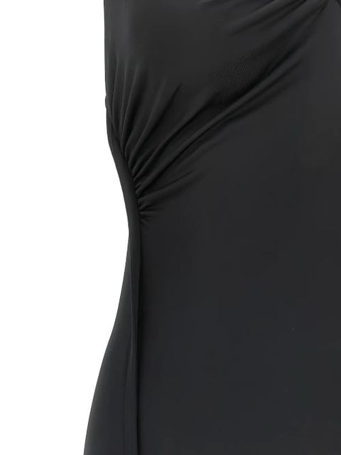 Victoria Beckham ruched V-neck dress - Black - zdjęcie produktu nr 2