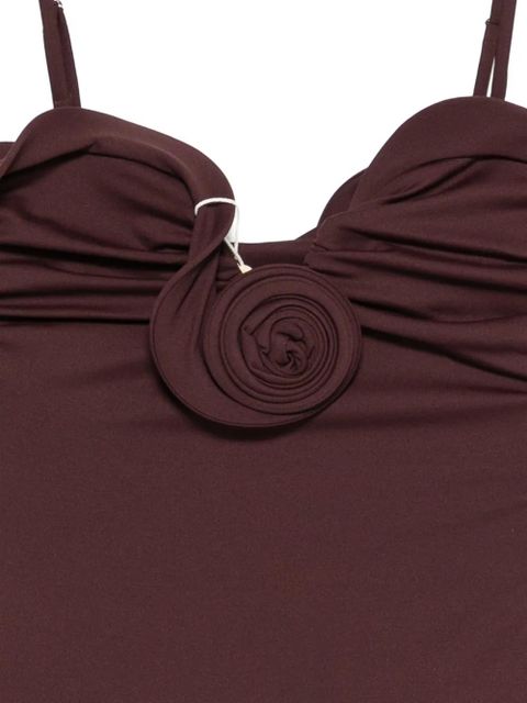 Magda Butrym flower-detail swimsuit - Purple