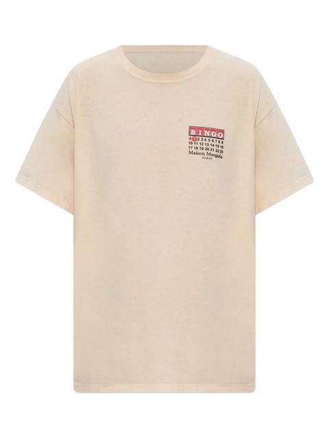 Maison Margiela logo-print T-shirt - Neutrals - zdjęcie produktu nr 1