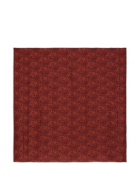 Saint Laurent leopard-print scarf - Red - zdjęcie produktu nr 1