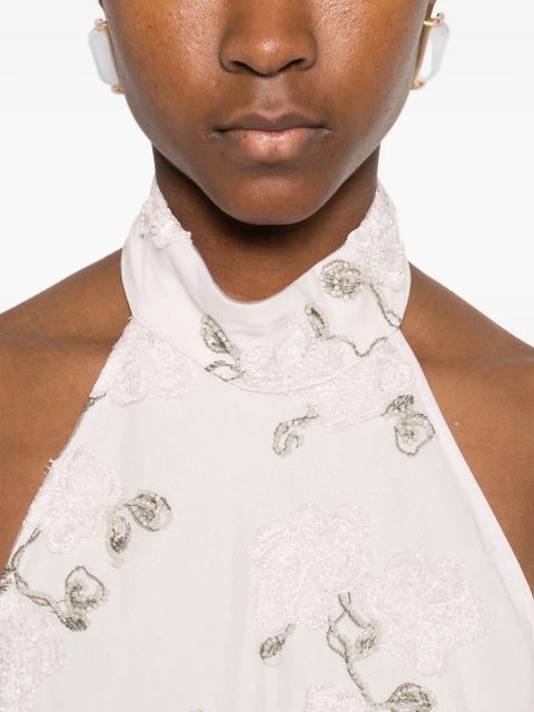 ROTATE BIRGER CHRISTENSEN halter-neck maxi dress - Pink