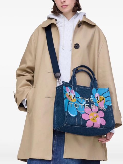 Marc Jacobs x Hattie Stewart medium floral-print denim tote bag - Blue - zdjęcie produktu nr 2
