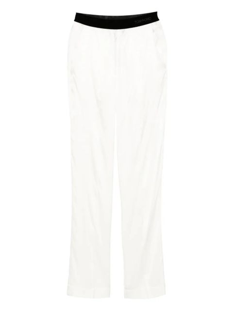 TOM FORD satin trousers - White - zdjęcie produktu nr 1