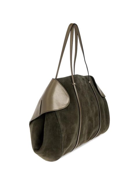 NEOUS Berenices suede tote bag - Green