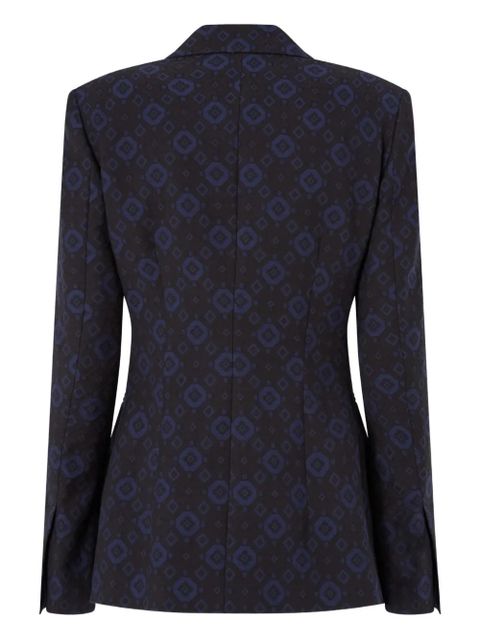 PINKO geometric-print single-breasted jacket - Black - zdjęcie produktu nr 2
