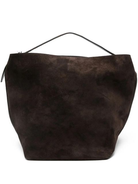 TOTEME suede belted tote bag - Brown - zdjęcie produktu nr 1