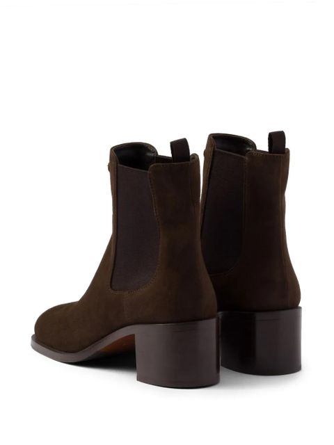 Prada suede 55mm Chelsea booties - Brown