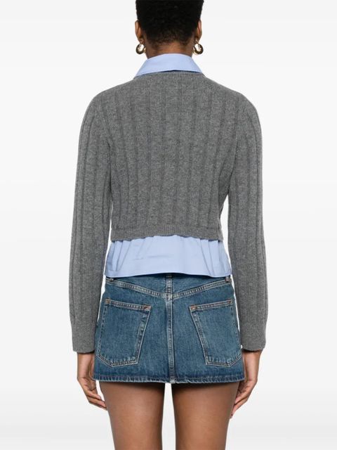 SANDRO layered-effect sweater - Grey - zdjęcie produktu nr 2