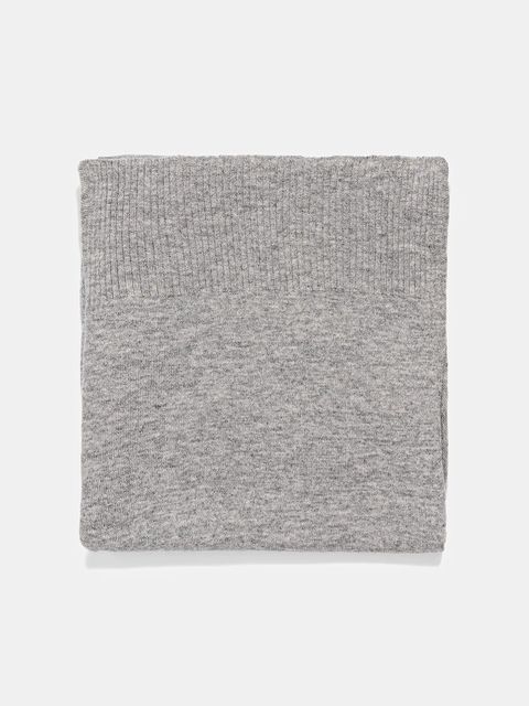 United Colors of Benetton szalik wełniany kolor szary gładki 1002DU01E