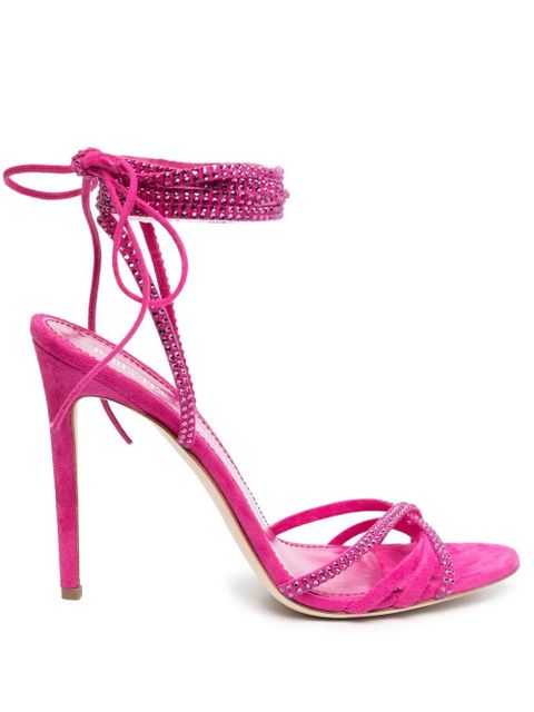 Paris Texas Holly Nicole 105mm lace up sandals - Pink - zdjęcie produktu nr 1