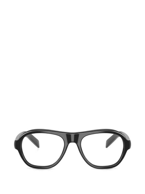 Prada Eyewear oval-frame glasses - Black - zdjęcie produktu nr 1