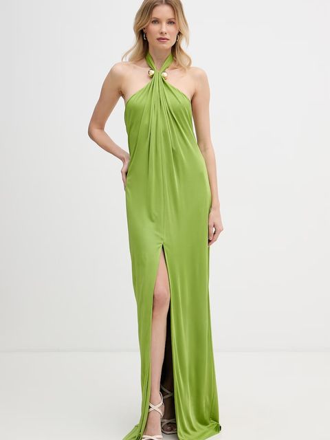 Retrofete sukienka halter z wiskozy Becs - zdjęcie produktu nr 1