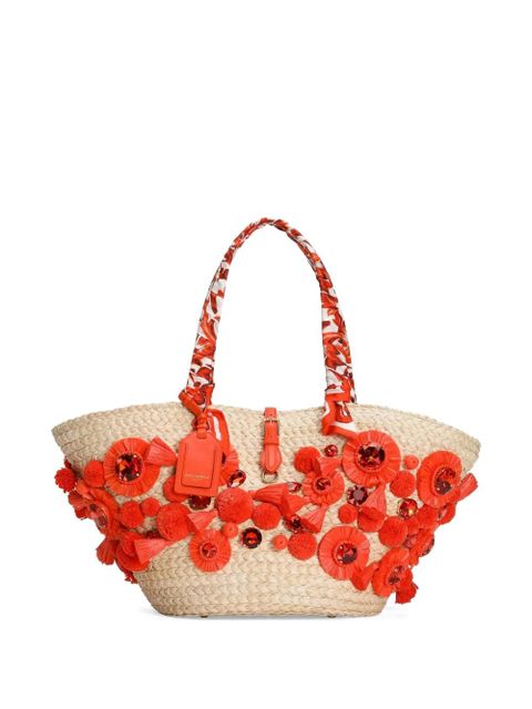 Dolce & Gabbana Capri Coffa bag with embroidery - Neutrals - zdjęcie produktu nr 1