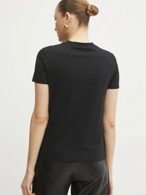 Versace Jeans Couture t-shirt bawełniany damski kolor czarny 78HAHE02 CJ00E