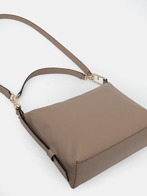 Furla torebka skórzana Tonie M Hobo kolor beżowy WB01964 BX2045 1257S