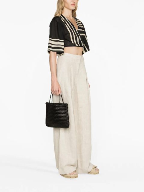 DRAGON DIFFUSION Pearl interwoven tote bag - Black - zdjęcie produktu nr 2